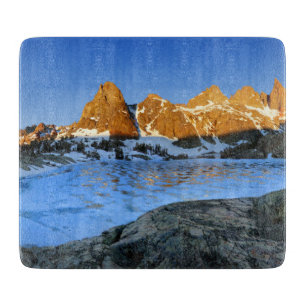 Frozen Minaret Lake Sunrise - Sierra Nevada Schneidebrett