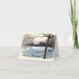 Frozen Pond Feiertagskarte