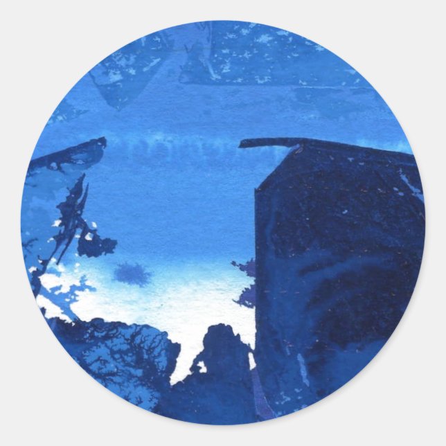 "Frozen Ridge #3" Abstract Design Sticker (Vorderseite)