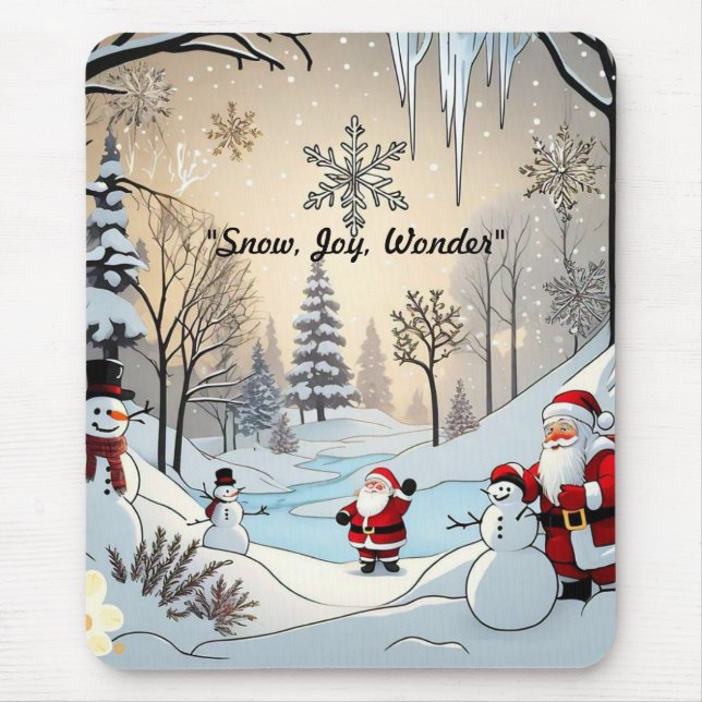 ‚Frozen River Wonderland‘ Mousepad (Vorne)