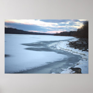 Frozen See mit Rocks Poster