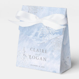Frozen Winter Silver Snowflakes Hochzeit Geschenkschachtel