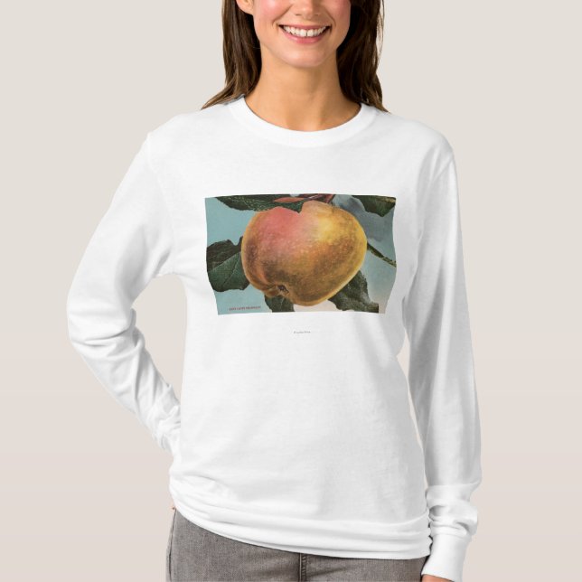 Frucht Chromo Lithographie des weißen Winters T-Shirt (Vorderseite)