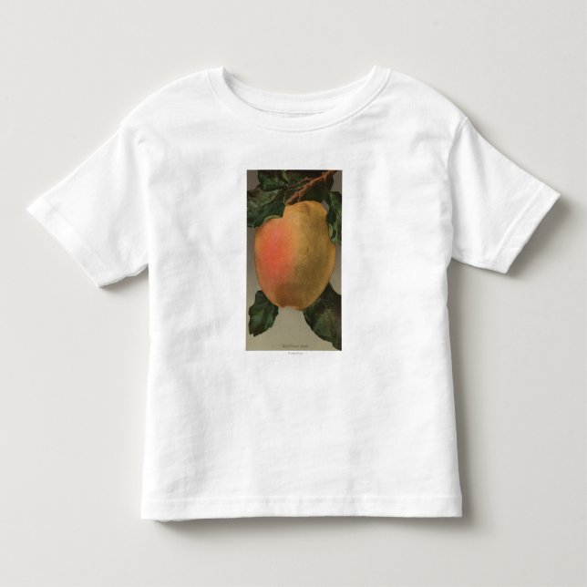 Frucht Chromo Lithographie von Belleflower Apple Kleinkind T-shirt (Vorderseite)