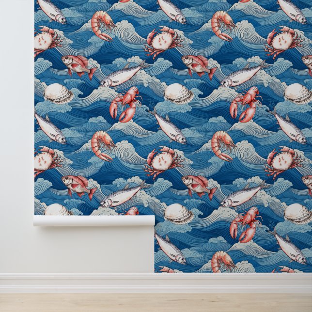 Frucht de Mer Kitchen Tapete (Anwendung)
