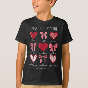 Frucht der christlichen Herzen Galater 5_22- T-Shirt