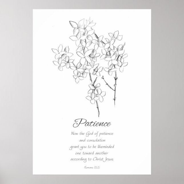 Frucht der Geistromanen 15:5 Bibel der Schrift Poster (Vorne)