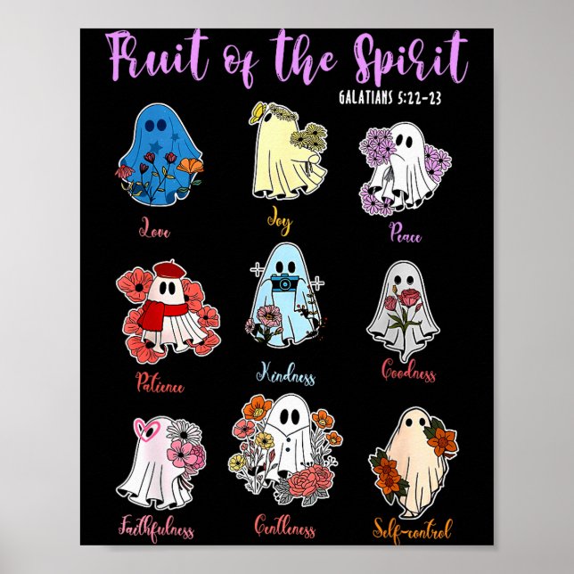 Frucht des Geistes Christlich Religiös Halloween  Poster (Vorne)
