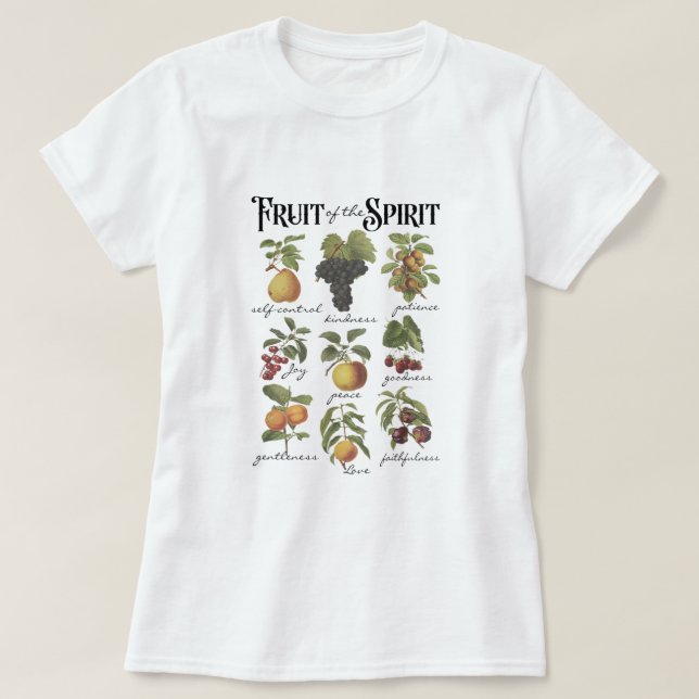 Frucht des Geistes Christliche Glaubensgalaten 522 T-Shirt (Design vorne)