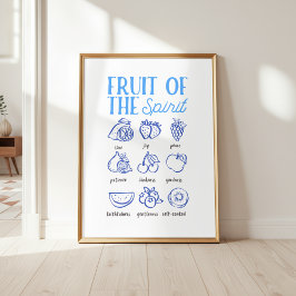 Frucht-des-Geistes-Christliche-Wandkunst Poster