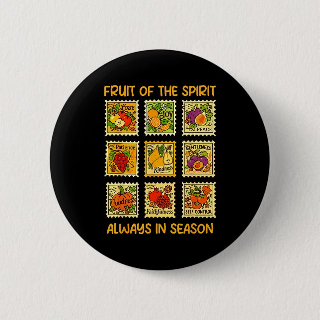 Frucht des Geistes Christlicher Glaube Jesus Gott  Button (Vorderseite)