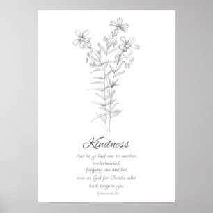 Frucht des Geistes Epheser 4:32 Schrift  Poster