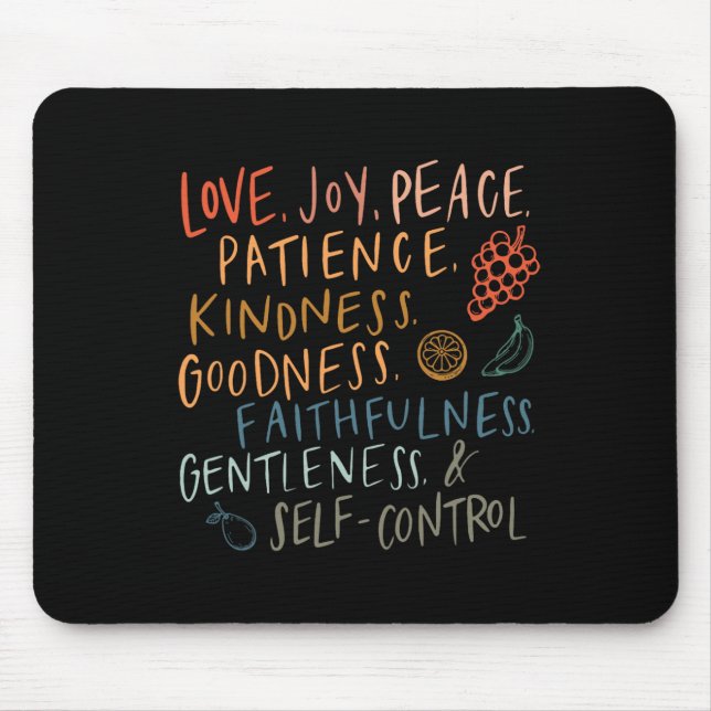 Frucht des Geistes Frucht Bunte Sommerferien Mousepad (Vorne)