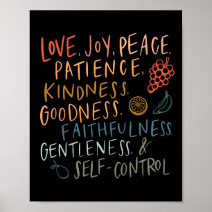 Frucht des Geistes Frucht Bunte Sommerferien Poster