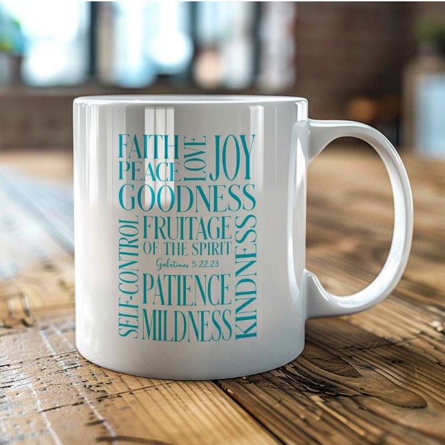 Frucht des Geistes Galater 5 Kaffeetasse (Von Creator hochgeladen)