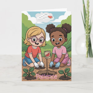 Frucht des Geistes: Geduld für Kinder Karte