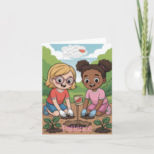 Frucht des Geistes: Geduld Kinder Karte