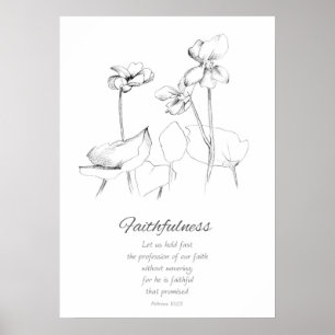 Frucht des Geistes Hebräer 10:23 Bibelvers Poster