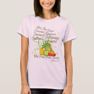 Frucht des Geistes, hübsche Skript-Frauen T-Shirt
