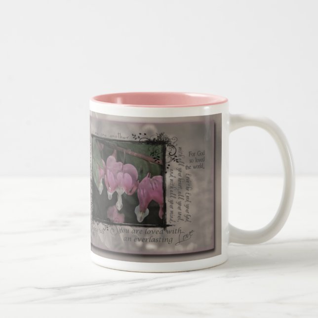 Frucht des Geistes--Liebe Zweifarbige Tasse (Rechts)