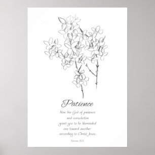 Frucht des Geistes Römer 15:5 Schrift Bibel Poster