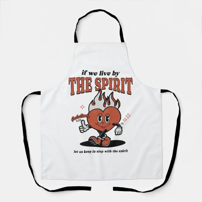 Frucht des Geistes - vom Geist leben Schürze (Vorderseite)