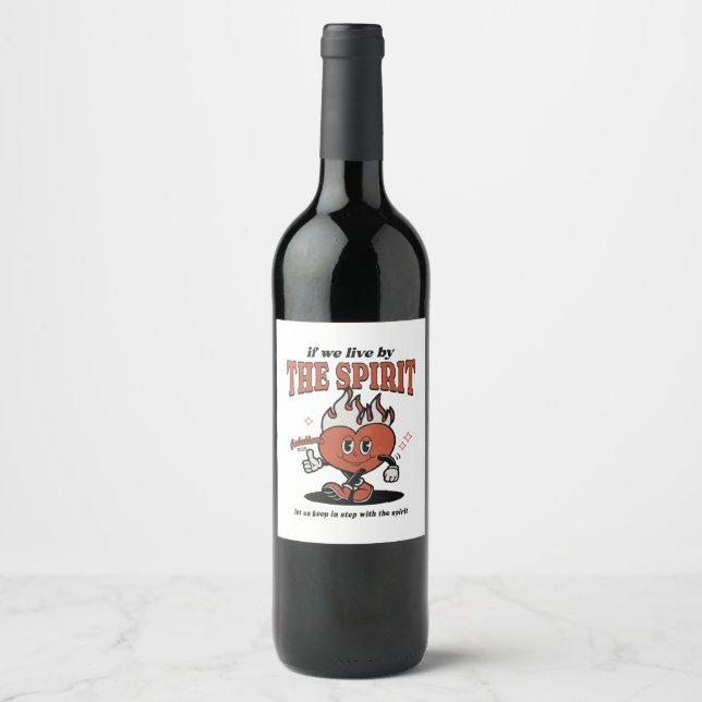 Frucht des Geistes - vom Geist leben Weinetikett (Vorderseite)
