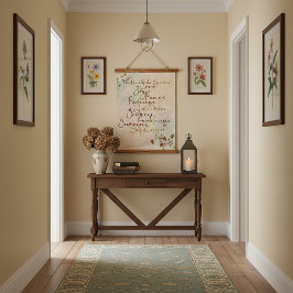 Frucht des Geistes Wandteppich Mit Holzrahmen