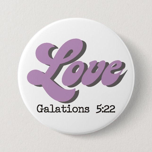Frucht des Heiligen Geistes ~ Liebe ~ Button (Vorderseite)