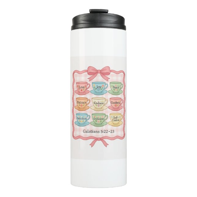 Frucht des Spirit pink Tees Becher Wasserflasche (Vorderseite)