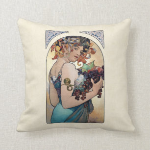 Frucht durch Alfons Mucha 1897 Kissen