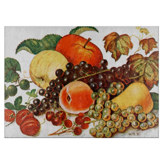 Frucht-Ernte-großes Glasschneiden-Brett Schneidebrett (Vorderseite)