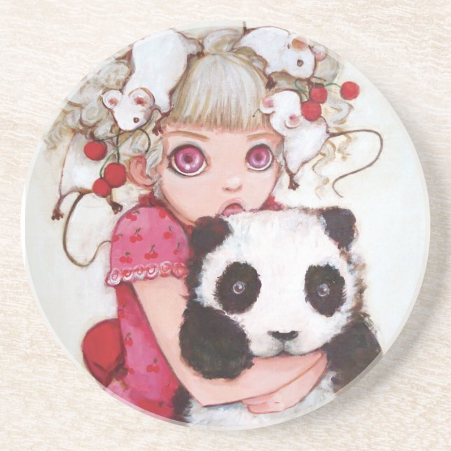 Frucht-Fäserchen-Getränk-Untersetzer Sandstein Untersetzer (Vorne)