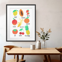 Frucht Flash Cards Koreanischer Fruchtigkeitsspass
