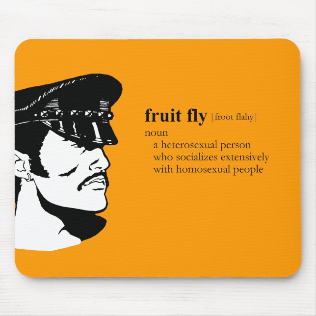 FRUCHT-FLIEGE MOUSEPAD (Vorne)