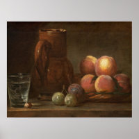 Frucht, Jug & Glass - Jean-Siméon Chardin Kunst