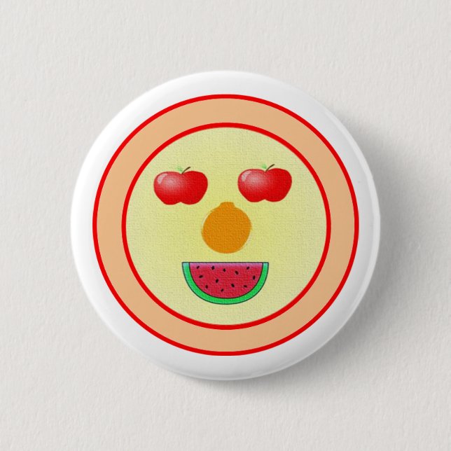 Frucht-Knopf Button (Vorderseite)