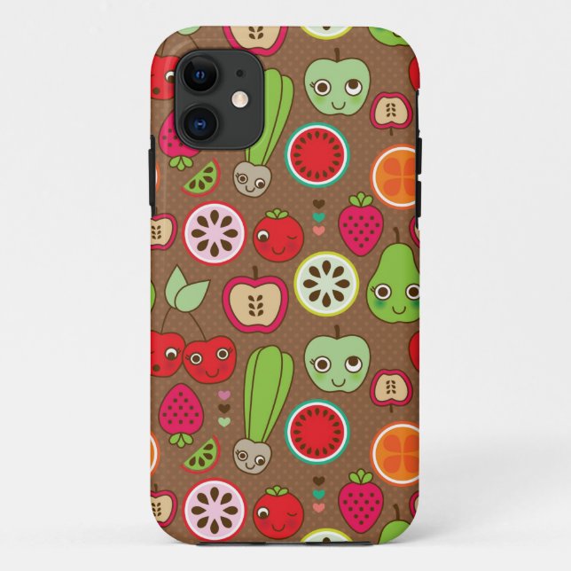 Frucht-Küchen-Muster Case-Mate iPhone Hülle (Rückseite)