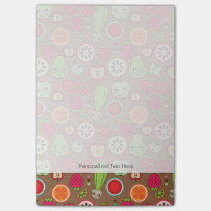 Frucht-Küchen-Muster Post-it Klebezettel