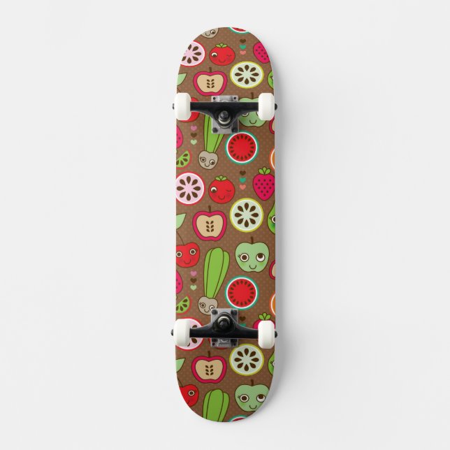 Frucht-Küchen-Muster Skateboard (Vorderseite)