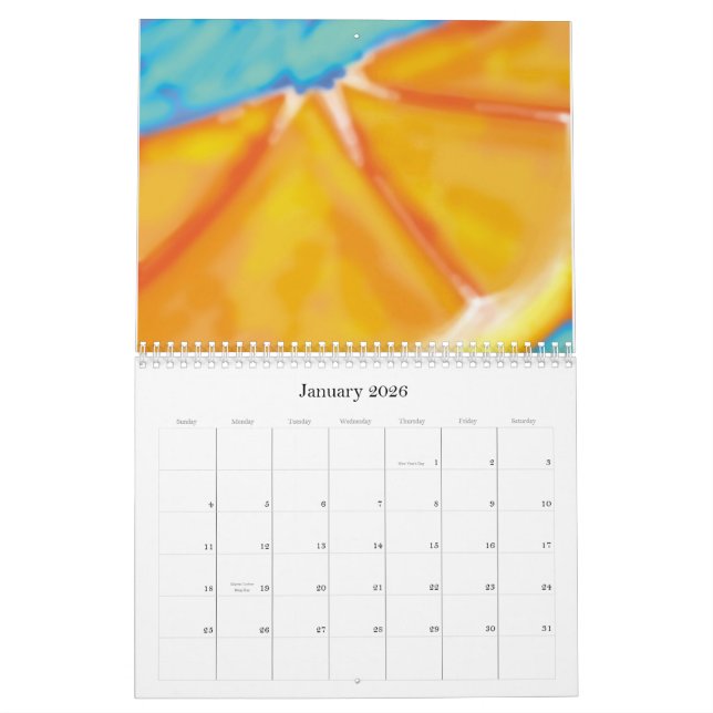 Frucht-Kunst Kalender (Jan 2026)