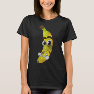Frucht Lover Kawaii Niedlicher Cartoon Banana Heal T-Shirt
