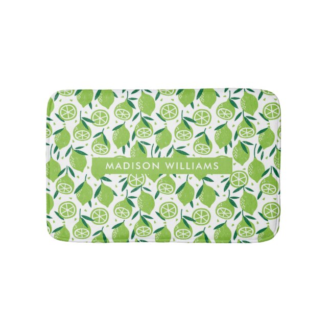 Frucht Minimalistische Badematte (Vorderseite)