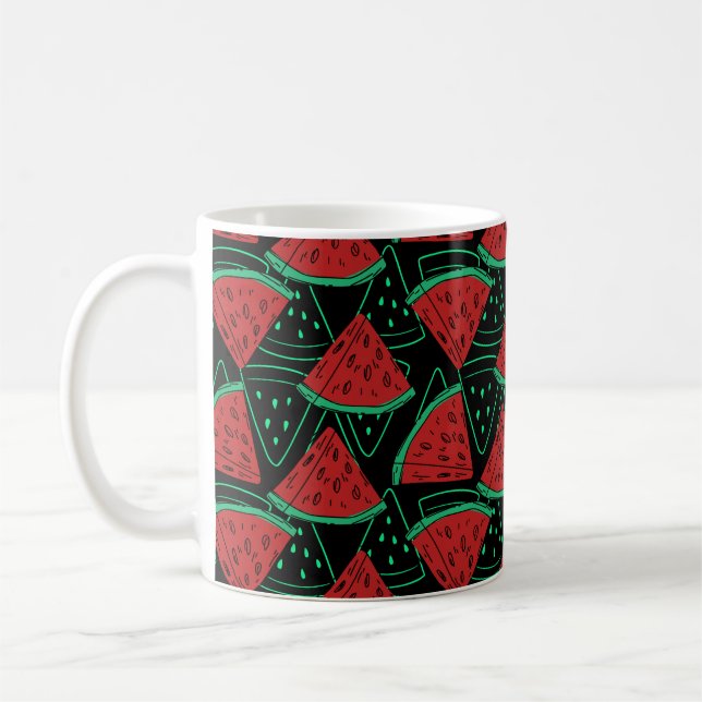 Frucht nahtloses Muster | Frucht-Oberflächenmuster Kaffeetasse (Links)