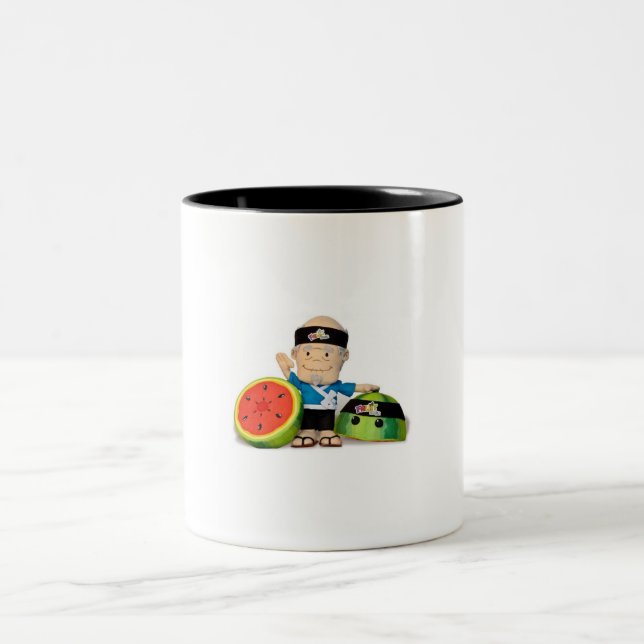 Frucht ninja Schale Zweifarbige Tasse (Mittel)