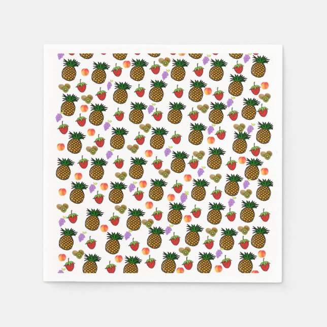 Frucht-Papier-Servietten Serviette (Vorderseite)