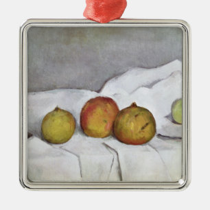 Frucht Pauls Cezanne   auf einem Stoff, c.1890 Ornament Aus Metall