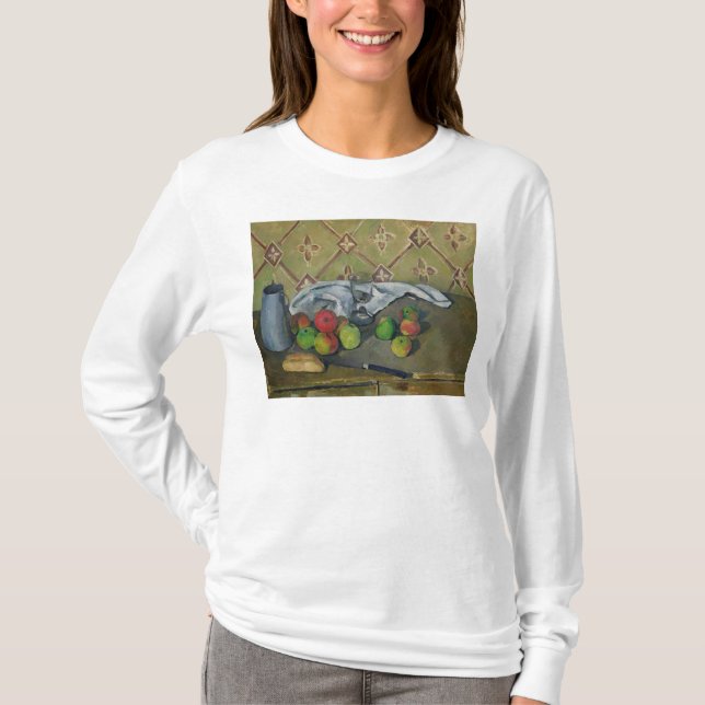Frucht Pauls Cezanne |, Serviette und Milchkrug, T-Shirt (Vorderseite)