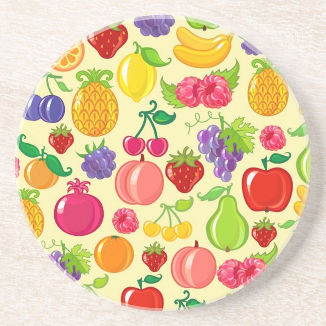 Frucht Sandstein Untersetzer (Vorne)
