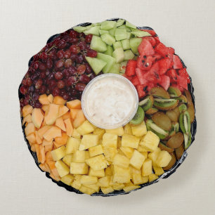 Frucht-Servierplatten-Kissen Rundes Kissen